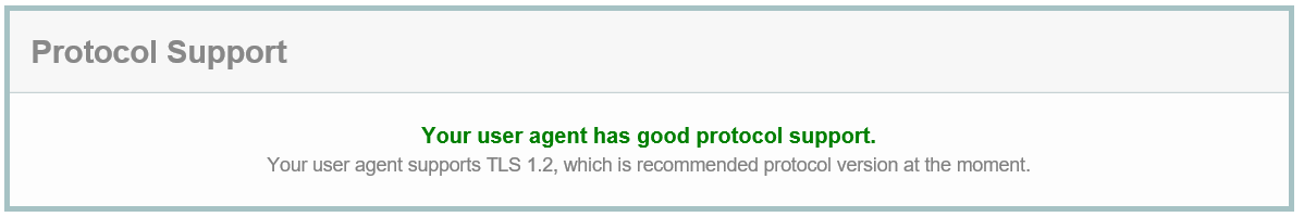 Protocol Support Protocol Support